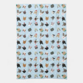 Cat Christmas Pattern Geschirrtuch (Vertikal)