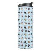 Cat Christmas Pattern Thermosbecher (Nach links gedreht)