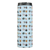 Cat Christmas Pattern Thermosbecher (Rückseite)