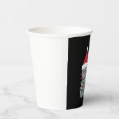 Cat Christmas Shirt Kids Funny Santa Cat Christmas Pappbecher (Rechts)