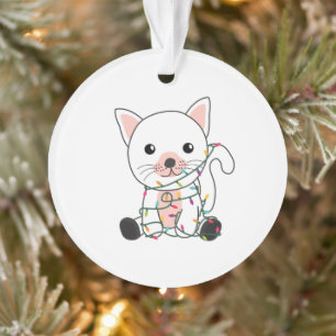 Cat Christmas Snow Winter Animals Cats Ornament