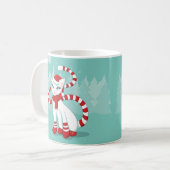 Cat Christmas Stimmung - Feiertag fertig Kitty Kaffeetasse (Vorderseite Links)