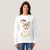 Cat Christmas Sweatshirt (Vorne ganz)