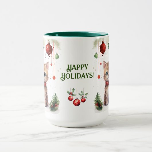 Cat Christmas Tasse (Zentrum)