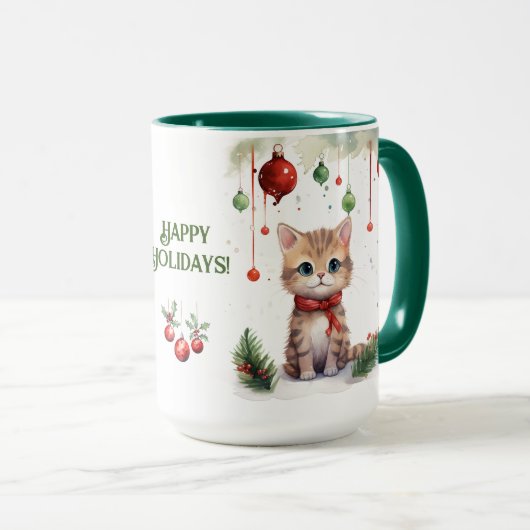 Cat Christmas Tasse (VorderseiteRechts)
