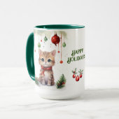 Cat Christmas Tasse (Vorderseite Links)