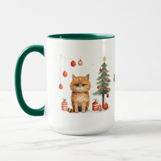 Cat Christmas Tasse (Links)