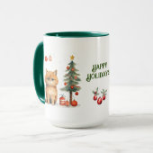 Cat Christmas Tasse (Vorderseite Links)