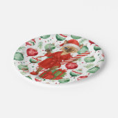 Cat Christmas themed for Siamese Cat Lovers Pappteller (Schrägansicht)