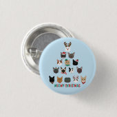 Cat Christmas Tree Button (Vorne & Hinten)