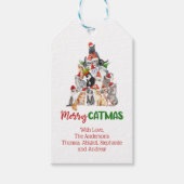 Cat Christmas Tree Cat Lover Cat Eigentümer Geschenkanhänger (Vorderseite)