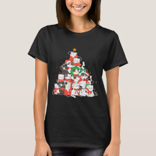 Cat Christmas Tree Cat Lover Funny T-Shirt