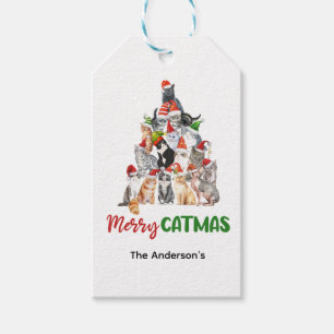 Cat Christmas Tree Cat Lover Weihnachtsfeiertag Geschenkanhänger