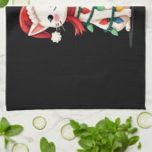 Cat Christmas Tree Christmas (1) Geschirrtuch (Gefaltet)