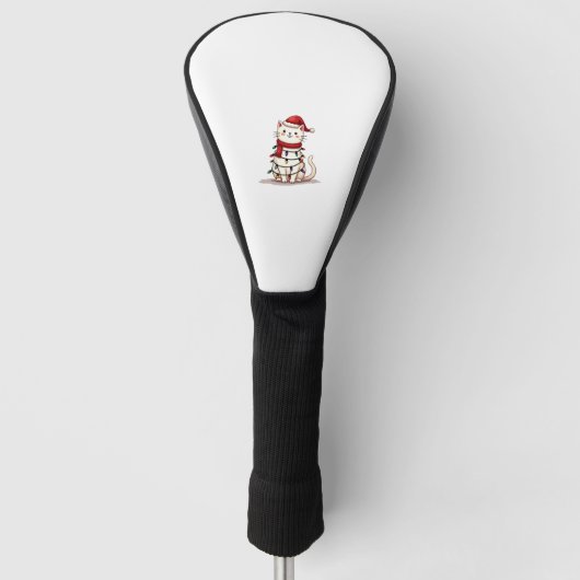 Cat Christmas Tree Christmas (1) Golf Headcover (Vorderseite)