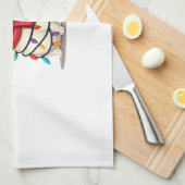 Cat Christmas Tree Christmas (2) Geschirrtuch (Viertel Falte)