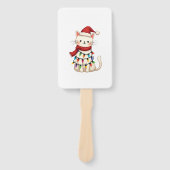 Cat Christmas Tree Christmas (3) Fächer (Vorderseite)