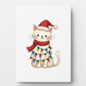 Cat Christmas Tree Christmas (3) Fotoplatte (Vorderseite)