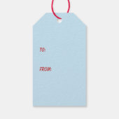 Cat Christmas Tree Geschenkanhänger (Rückseite)