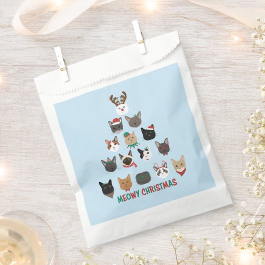 Cat Christmas Tree Geschenktütchen (Ausgeschnitten)