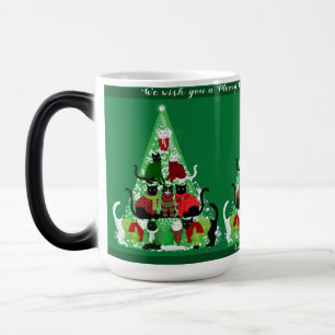 Cat Christmas Tree Green Custom Meowie Weihnachten Verwandlungstasse
