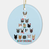 Cat Christmas Tree Keramik Ornament (Links)
