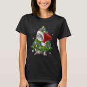 Cat Christmas Tree Lights  Cat T-Shirt (Vorderseite)