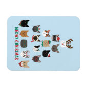 Cat Christmas Tree Magnet (Horizontal)