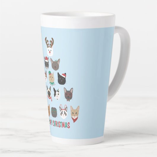 Cat Christmas Tree Milchtasse (Rechte Ecke)