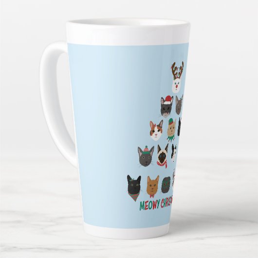 Cat Christmas Tree Milchtasse (Linke Ecke)