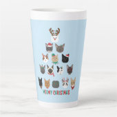 Cat Christmas Tree Milchtasse (Vorderseite)