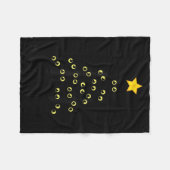 Cat Christmas Tree Niedlich Black Kitten Lover Meo Fleecedecke (Vorderseite (Horizontal))