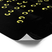 Cat Christmas Tree Niedlich Black Kitten Lover Meo Poster (Ecke)