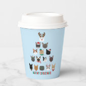 Cat Christmas Tree Pappbecher (Vorderseite)