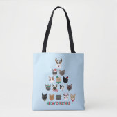 Cat Christmas Tree Tasche (Vorderseite)