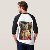 Cat-chy Designs" T-Shirt (Schwarz voll)