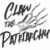 Cat Claw the Patriarchy Aufkleber (Vorderseite)