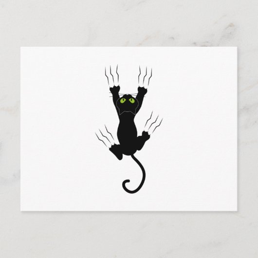 Cat claws gato com garras postkarte (Vorderseite)