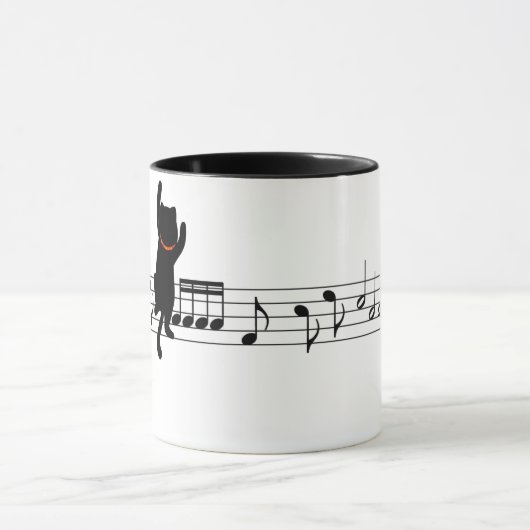 Cat Climbing - Musik Tasse (Zentrum)
