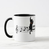 Cat Climbing - Musik Tasse (Links)