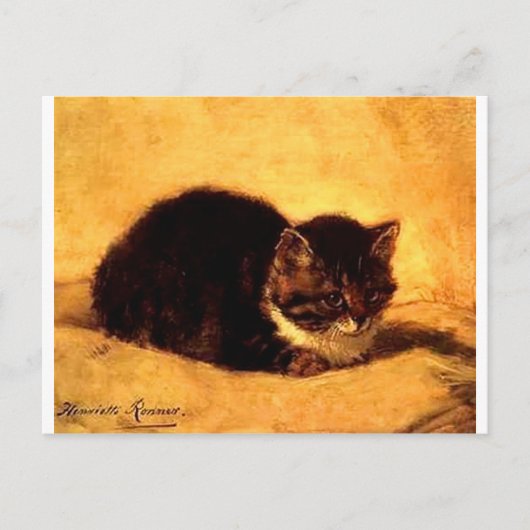 Cat-Clip-Art-11 Postkarte (Vorderseite)