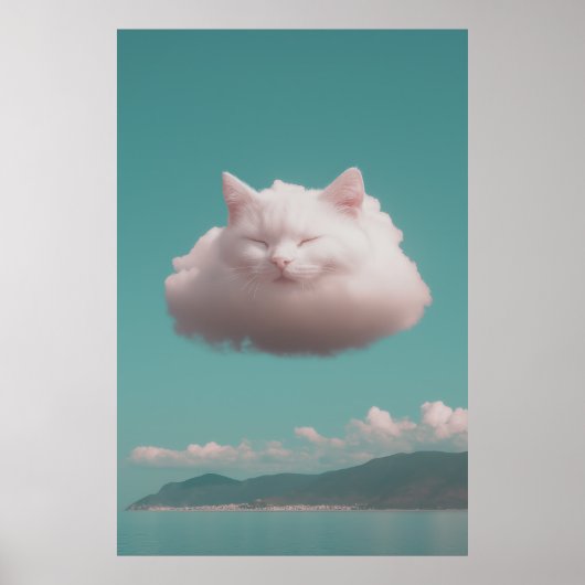 Cat Cloud Poster (Vorne)
