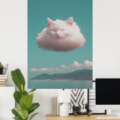 Cat Cloud Poster (Heimbüro)