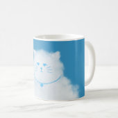 Cat Clouds Blue Sky Kaffeetasse (VorderseiteRechts)