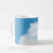 Cat Clouds Blue Sky Kaffeetasse (Vorderseite Links)