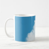 Cat Clouds Blue Sky Kaffeetasse (Links)