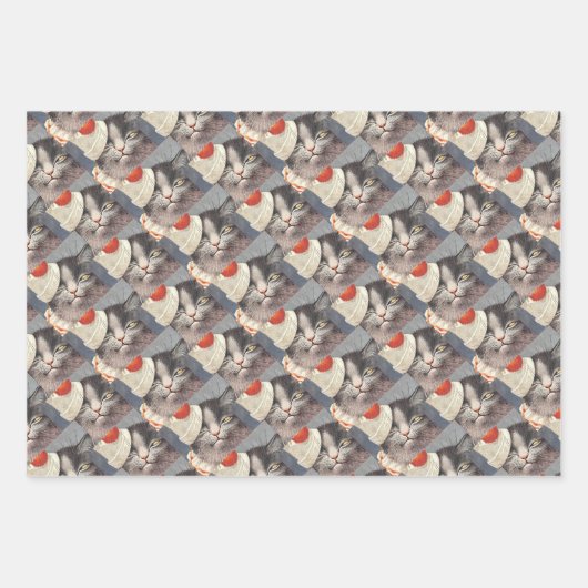 Cat Clown by Arthur Thiele Geschenkpapier Set (Vorderseite 3)