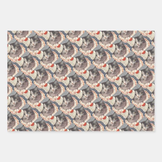 Cat Clown by Arthur Thiele Geschenkpapier Set (Vorderseite)