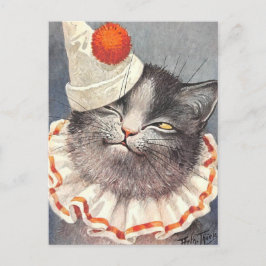 Cat Clown by Arthur Thiele Postkarte