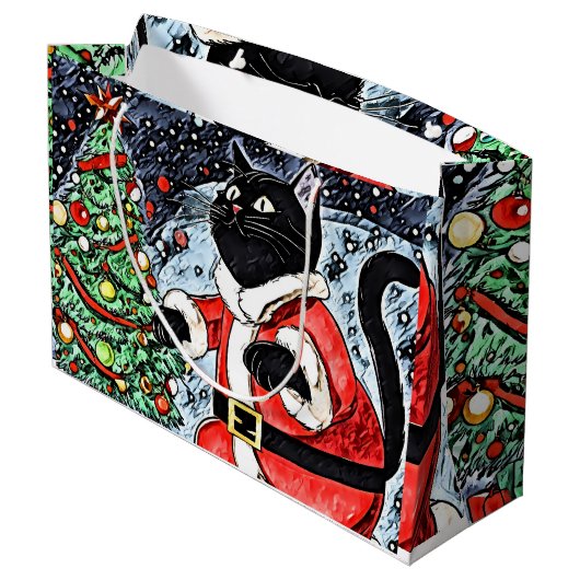 Cat Cluse Große Geschenktüte (Rückseite Schrägansicht)